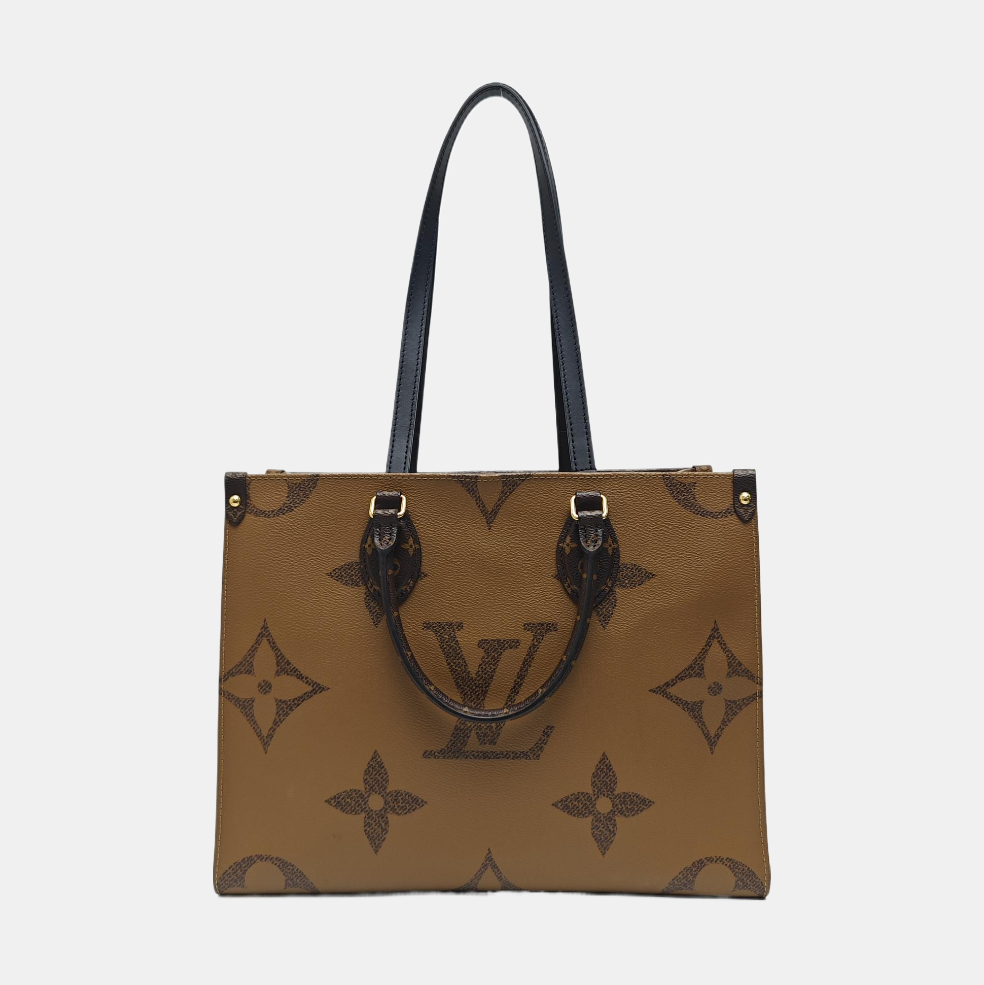 ONTHEGO MM Monogram Coated Canvas Brown