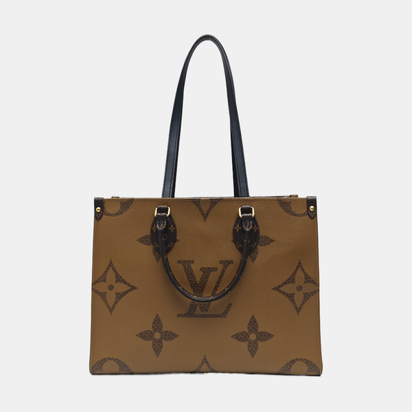 ONTHEGO MM Monogram Coated Canvas Brown