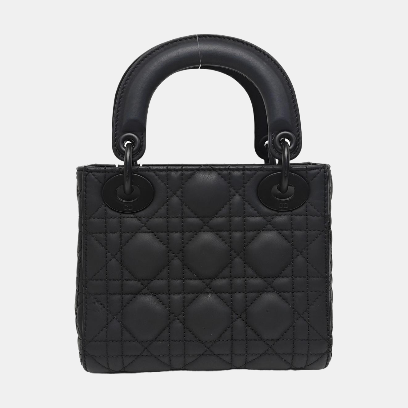 Lady Dior Mini Cannage Calfskin Black