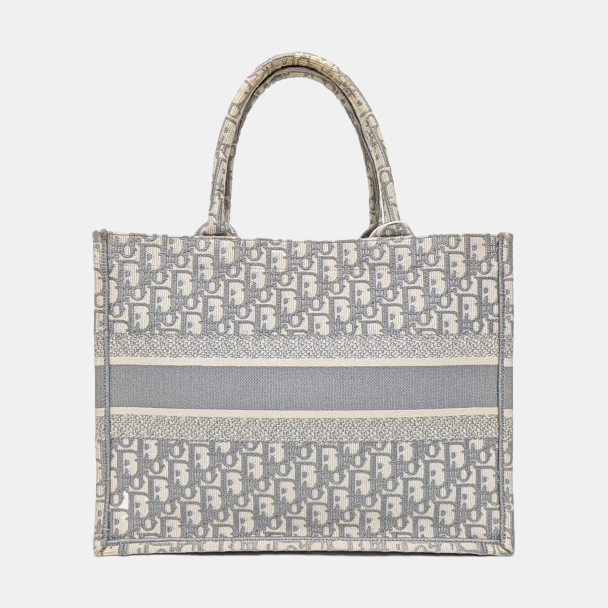 Book Tote Medium Oblique Canvas Gray