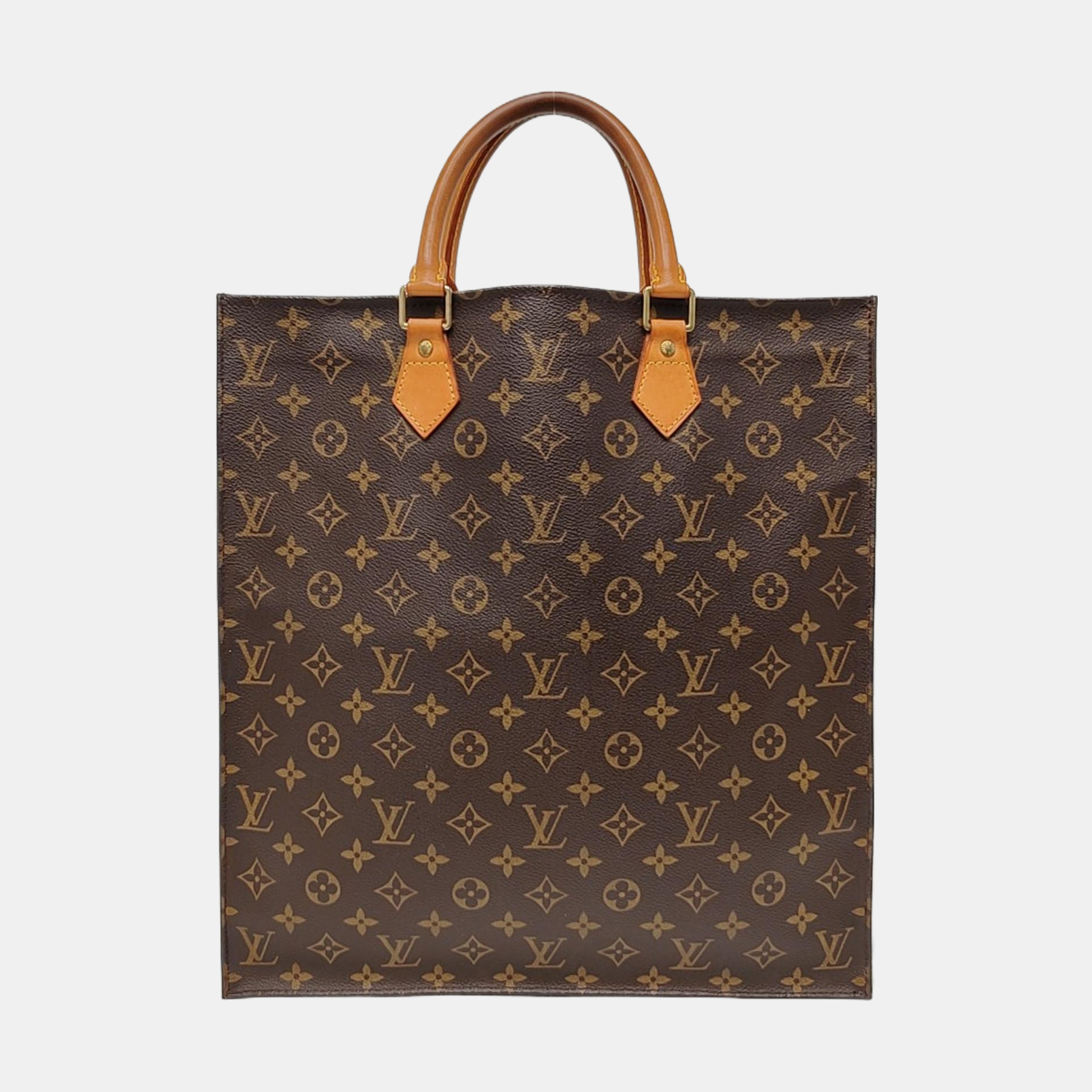 SAC PLAT GM Monogram Coated Canvas Brown