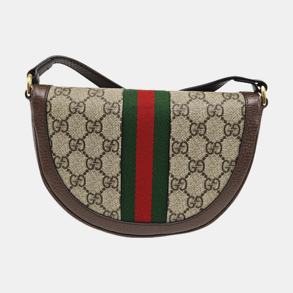 Ophidia Mini Monogram Coated Canvas Beige