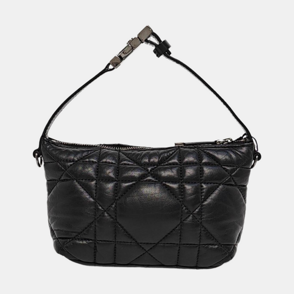 Diortravel Nomad Small Cannage Calfskin Black