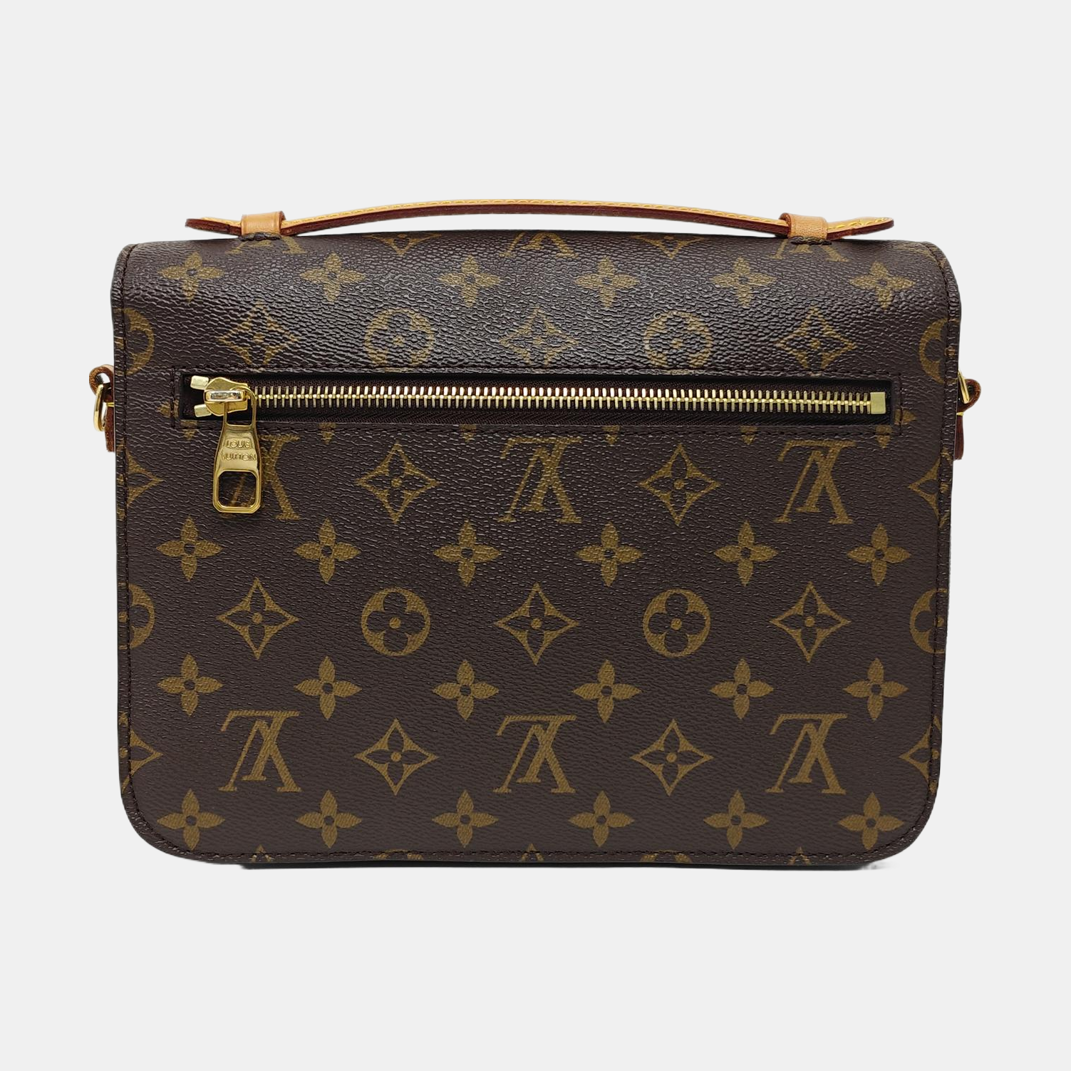 MÉTIS MM Monogram Coated Canvas Brown