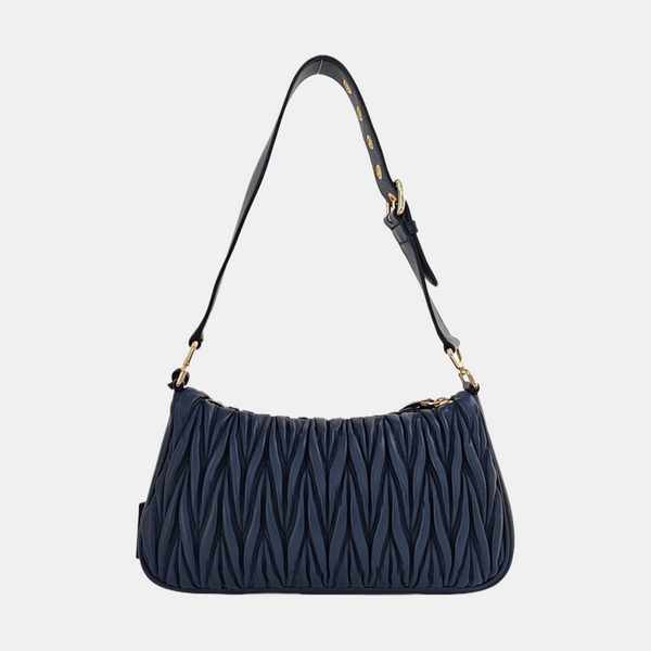 Matelassé Quilted Lambskin Blue