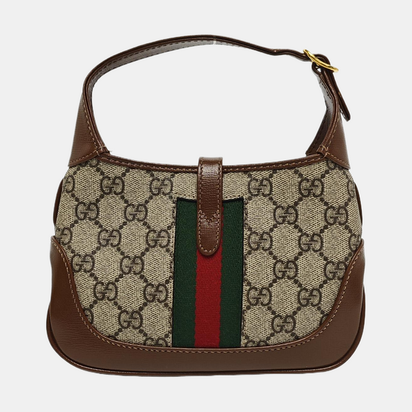 Jackie 1961 Mini Monogram Coated Canvas Beige