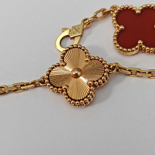 Vintage Alhambra 18k Rose Gold Bracelet