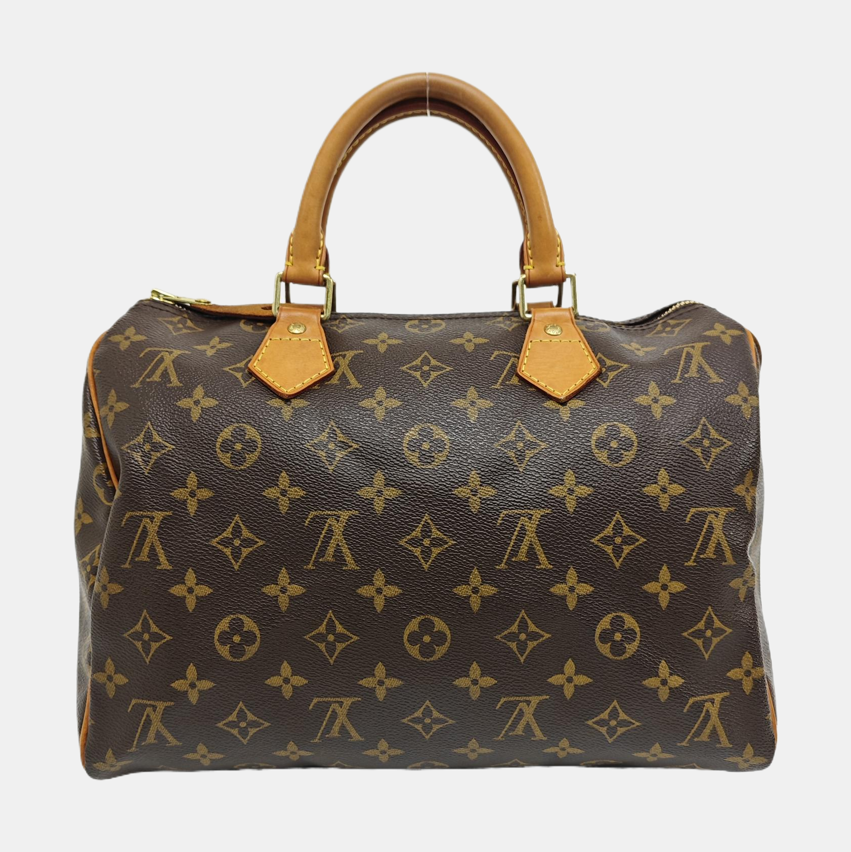 SPEEDY 30 Monogram Coated Canvas Brown