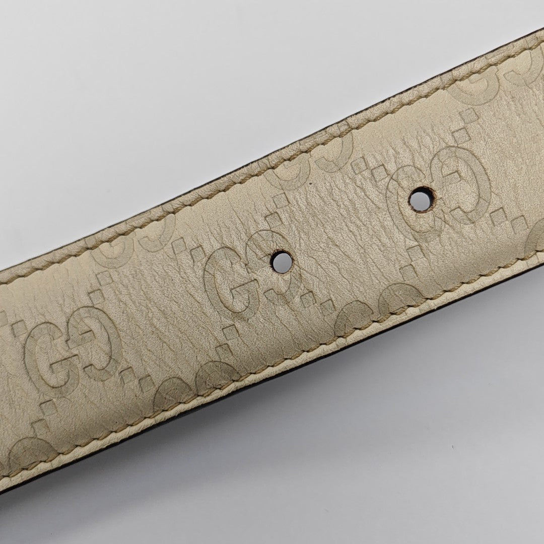 Leather Belt White