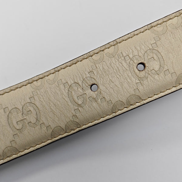 Leather Belt White
