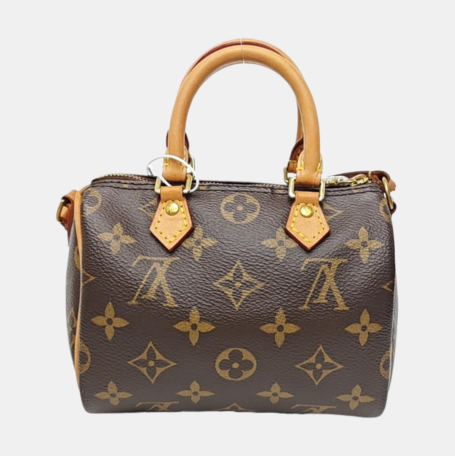 SPEEDY Nano Monogram Coated Canvas Brown