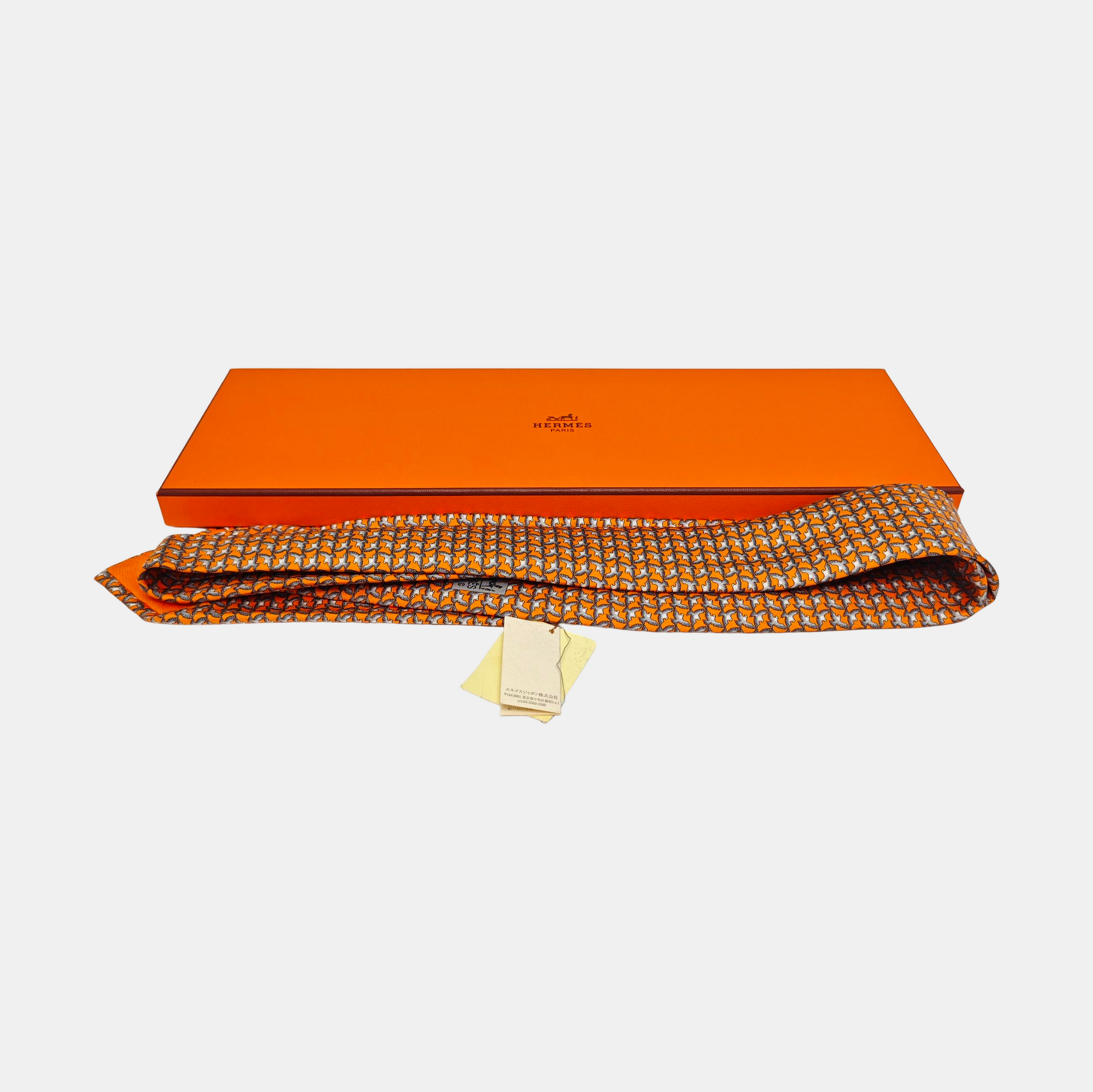 Mulberry Silk Tie Orange