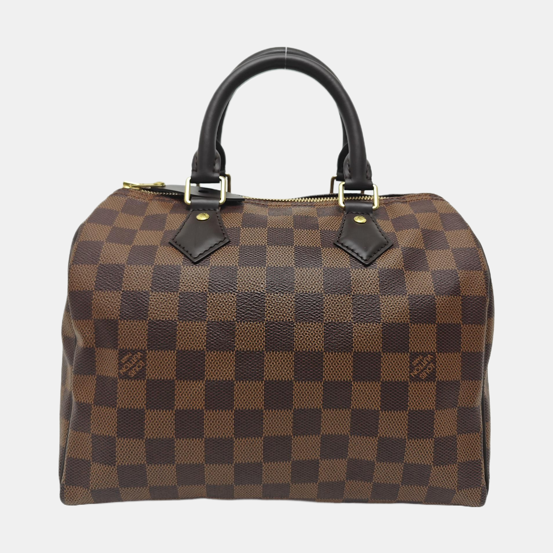 SPEEDY 25 Damier Ebene Coated Canvas Brown