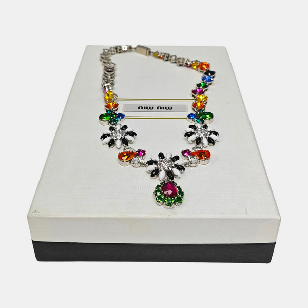 Synthetic Crystal Multicolor Necklace