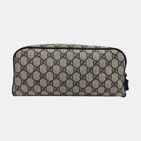 Monogram Coated Canvas Clutch Black