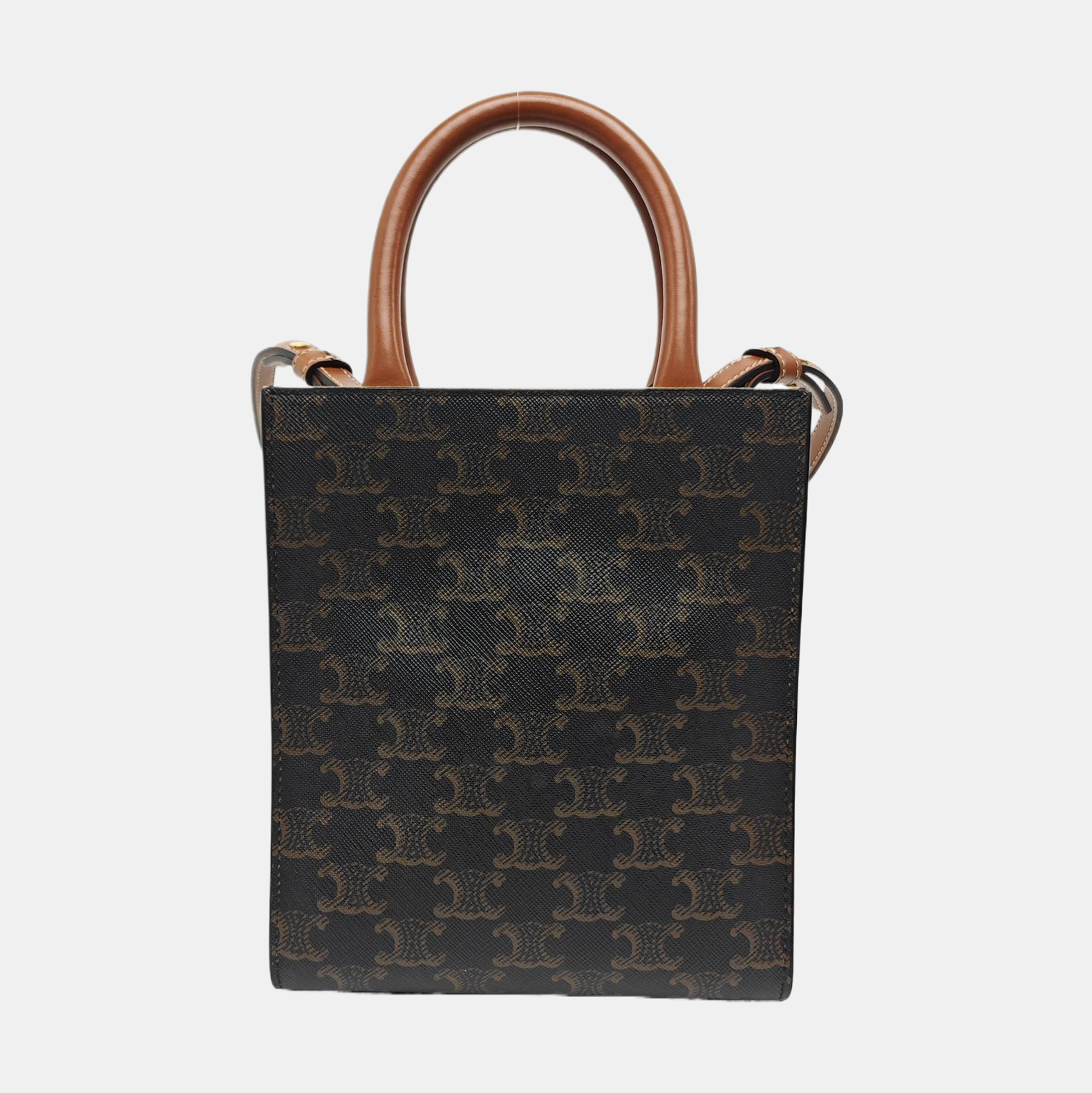 CABAS CELINE Mini Coated Canvas Brown