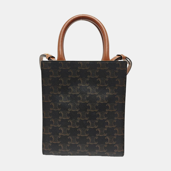 CABAS CELINE Mini Coated Canvas Brown