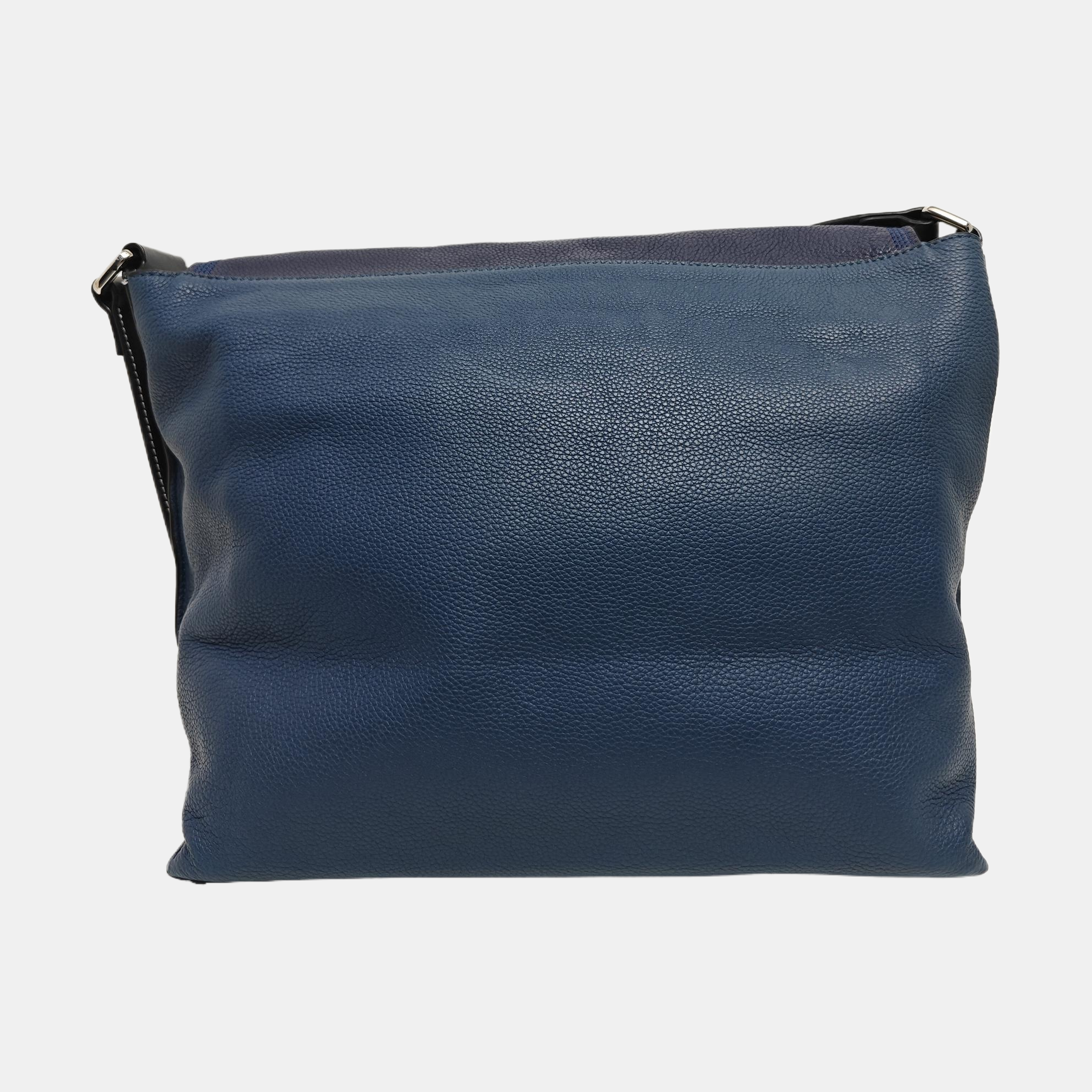 Calfskin Crossbody Bag Blue