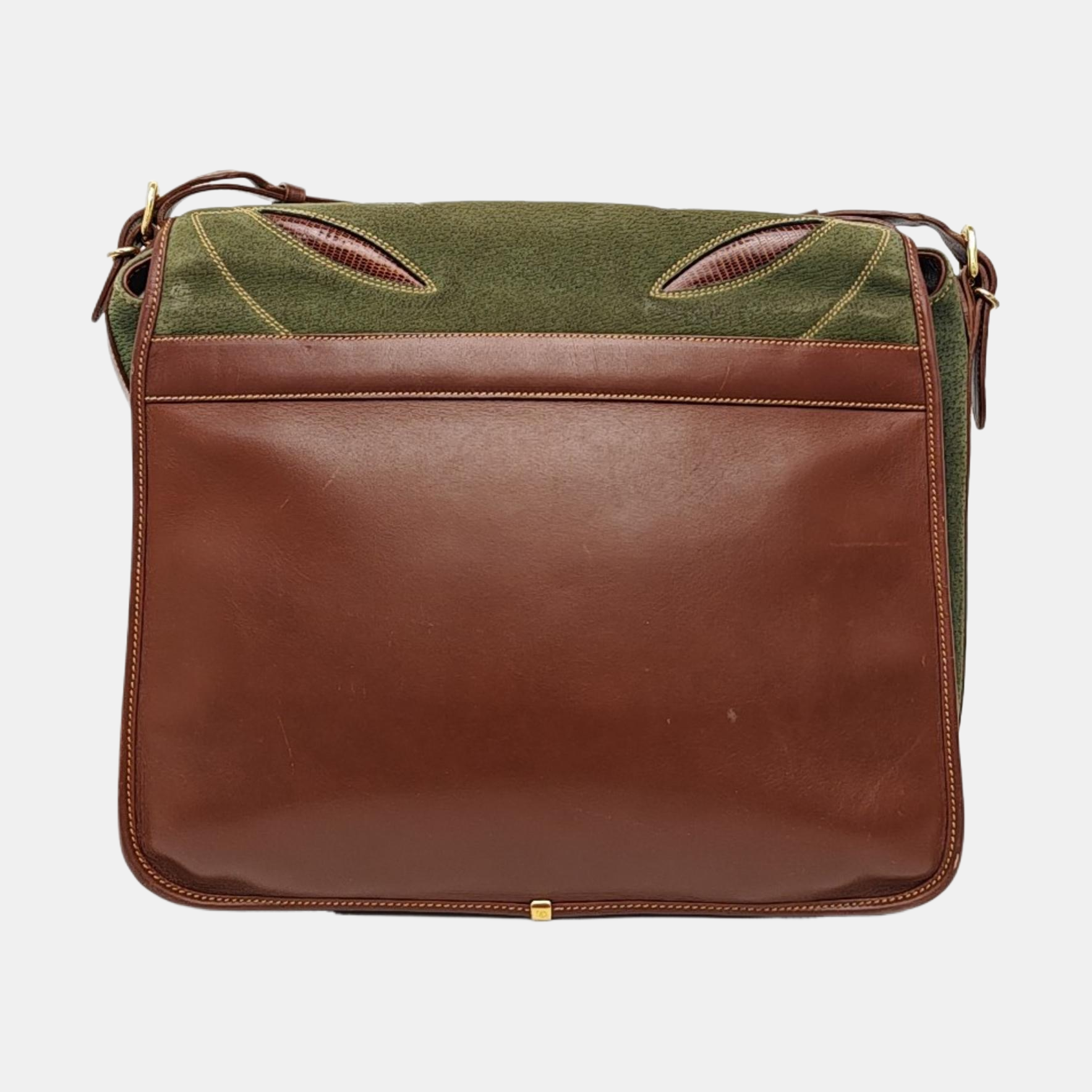 Quilted Suede Shoulder Bag Green