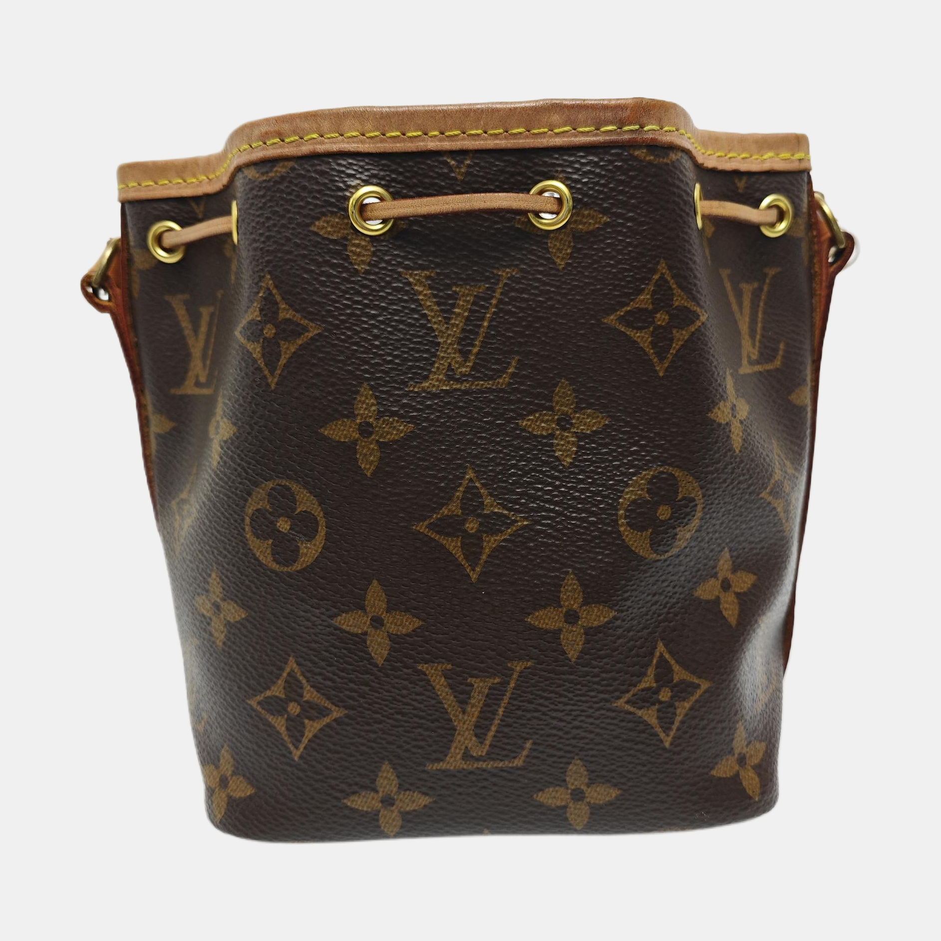 NÉONOÉ Nano Monogram Coated Canvas Brown