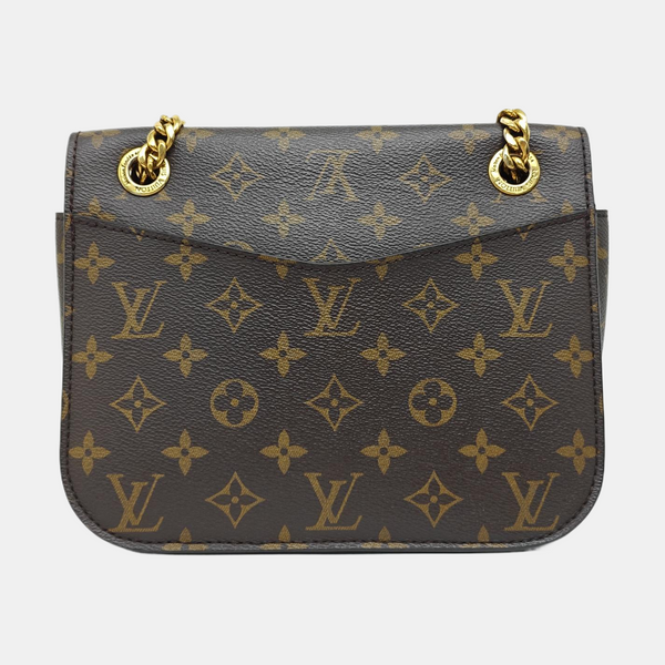 PASSY Monogram Coated Canvas Brown