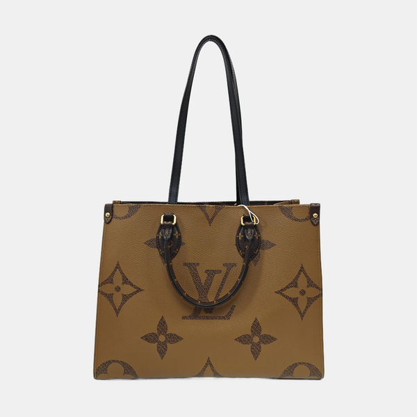 ONTHEGO MM Monogram Coated Canvas Brown