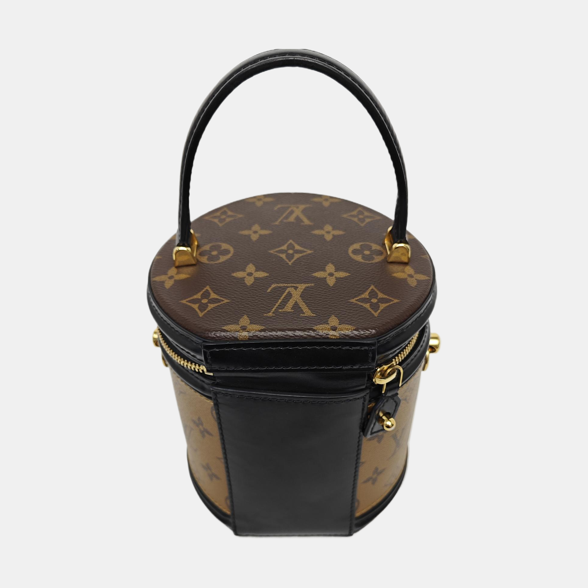 CANNES PM Monogram Coated Canvas Brown