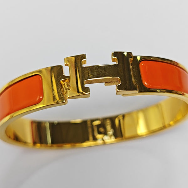 Clic H Metal Gold Bangle