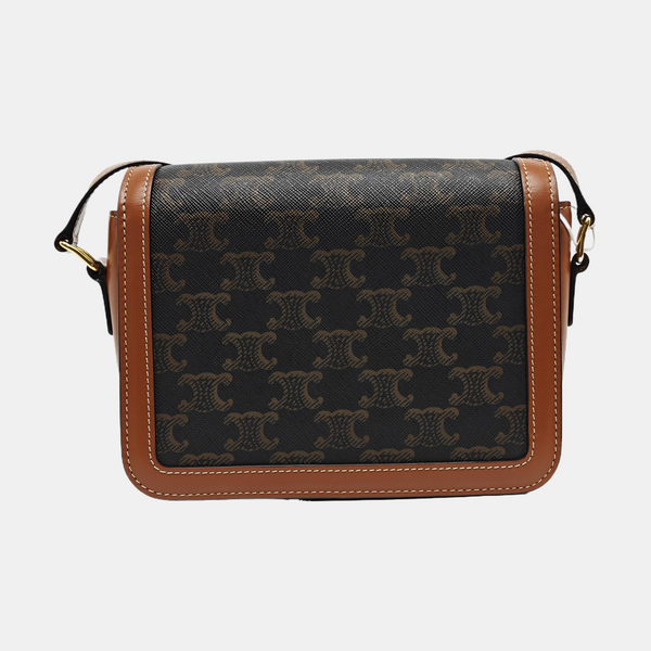 TRIOMPHE Small Coated Canvas Brown