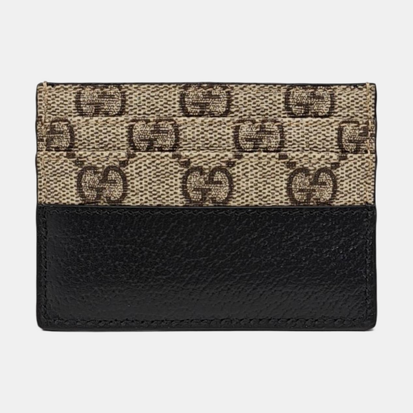 Monogram Coated Canvas Card Holder Black