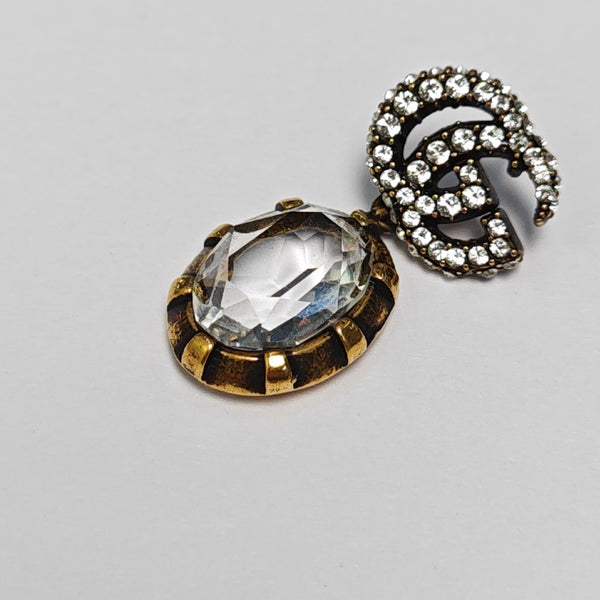 GG Running Metal Clear Earrings