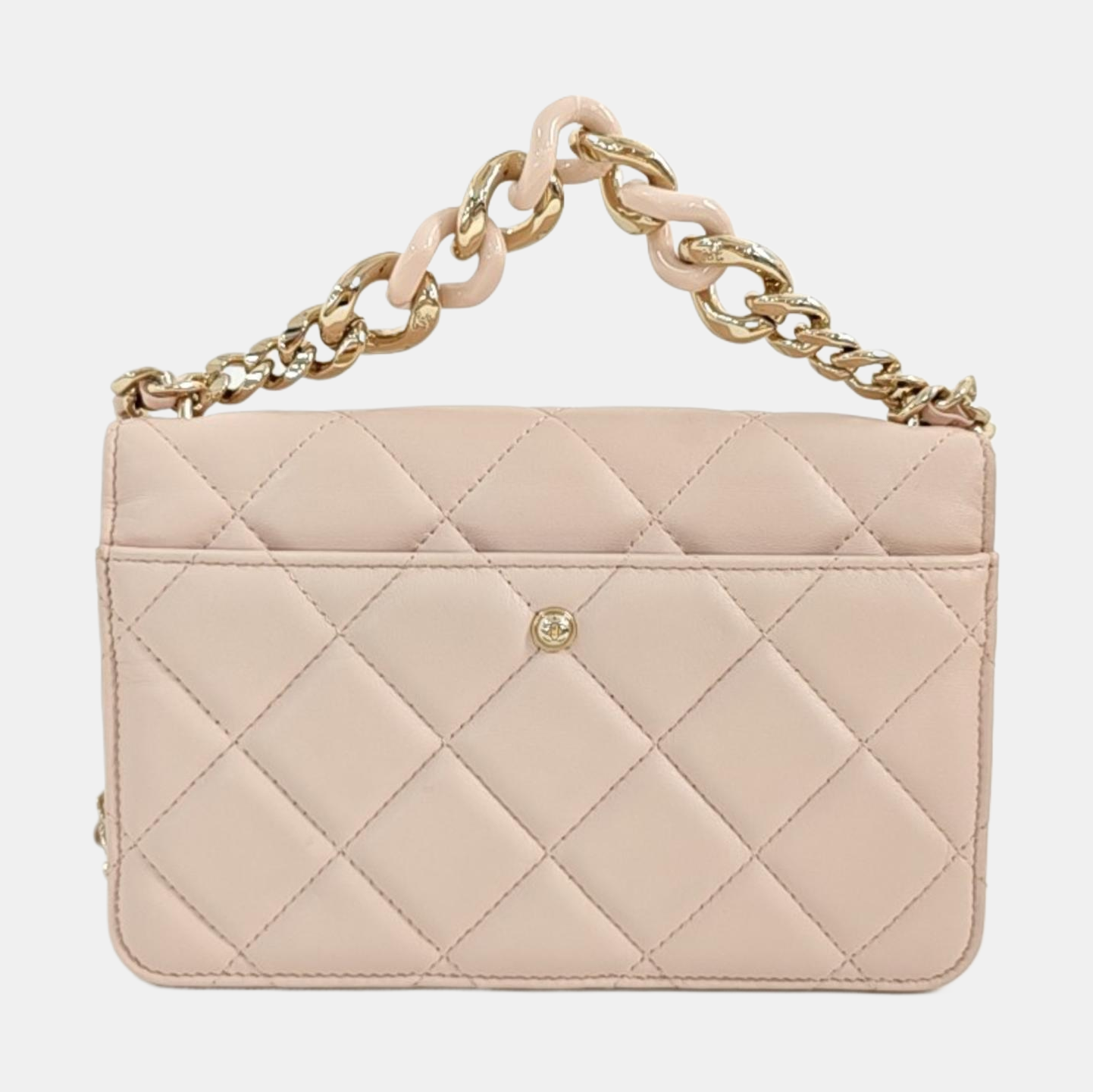 Quilted Lambskin Shoulder Bag Pink