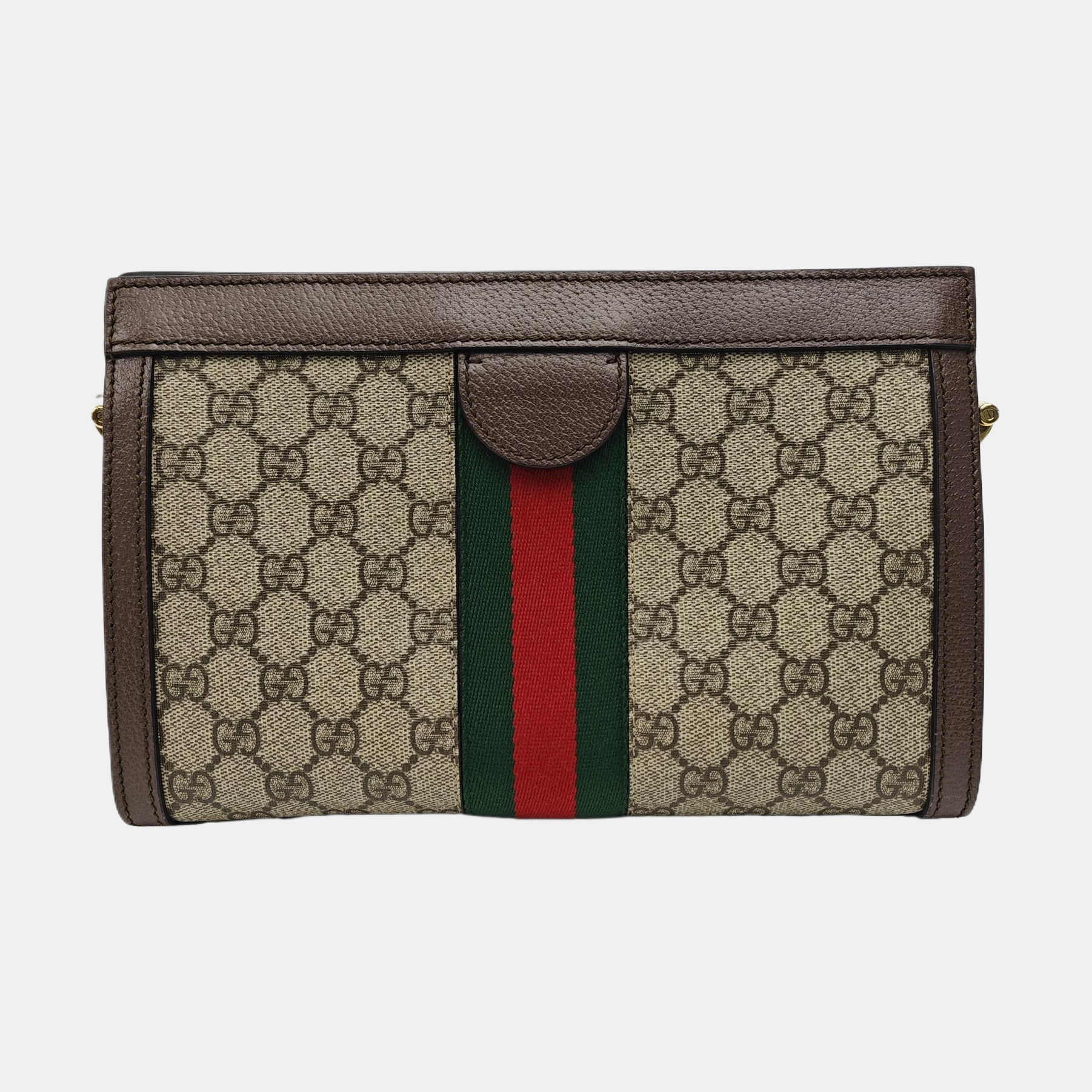 Ophidia Small Monogram Coated Canvas Beige