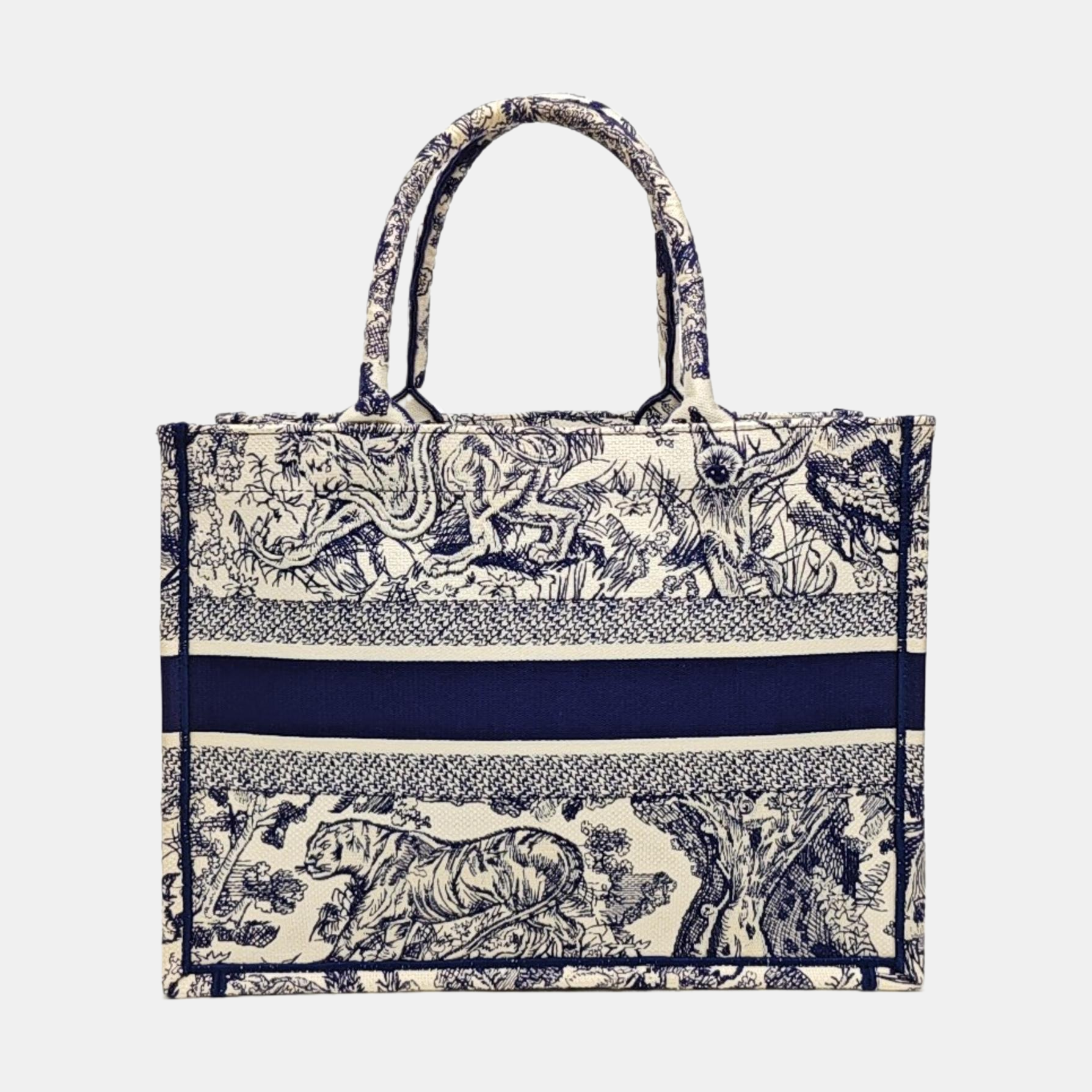 Book Tote Medium Canvas Blue