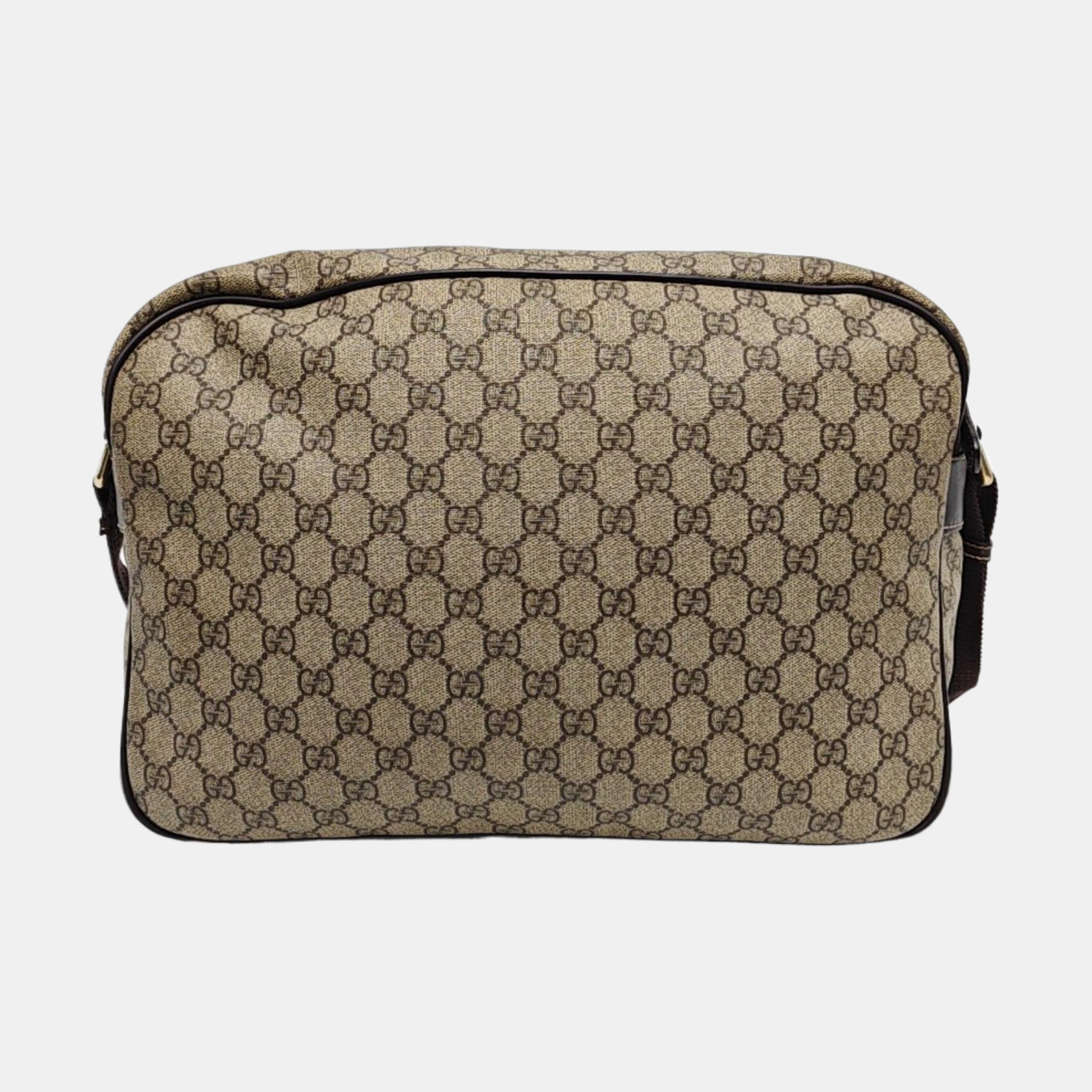 GG Supreme Monogram Coated Canvas Brown