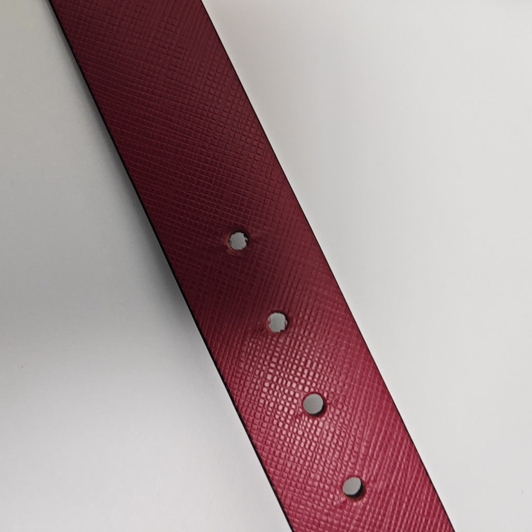Leather Belt Red
