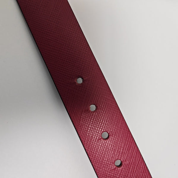 Leather Belt Red