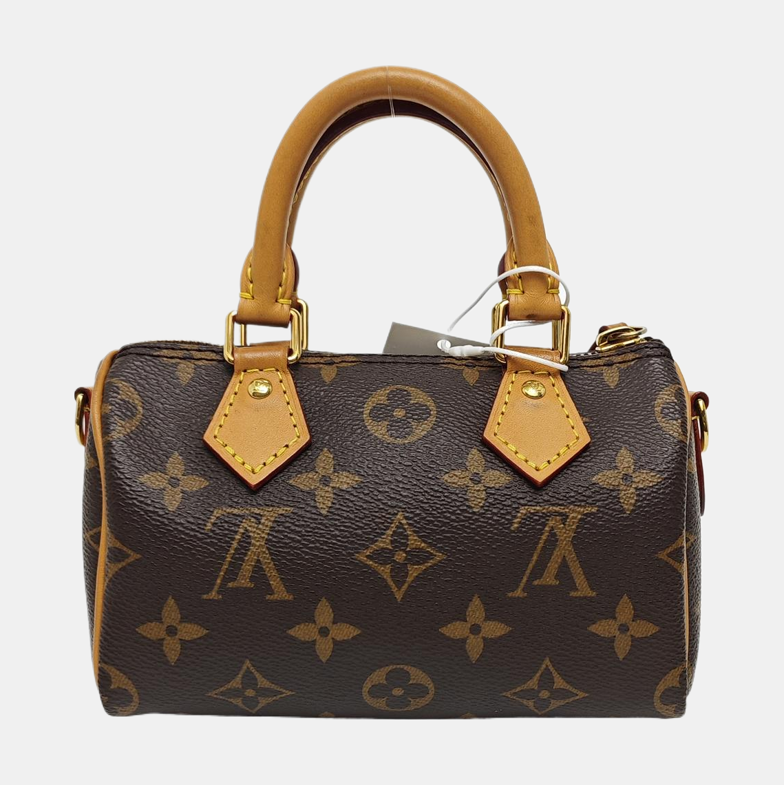 SPEEDY Nano Monogram Coated Canvas Brown