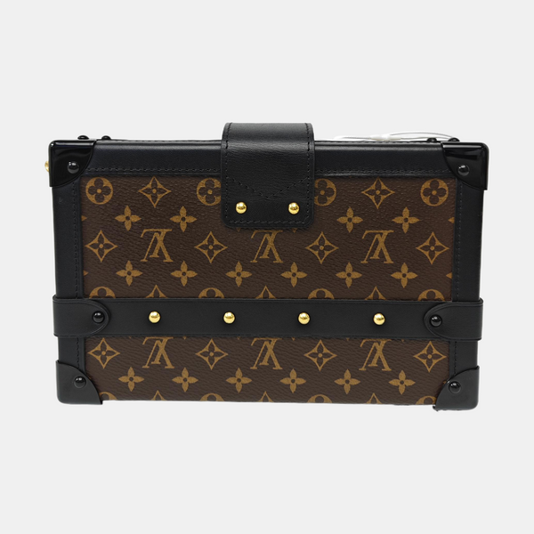 PETITE MALLE Monogram Coated Canvas Brown