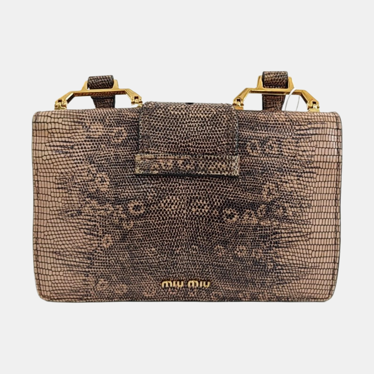 Miu Lady Calfskin Brown