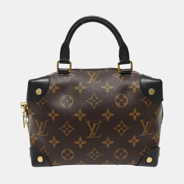 PETITE MALLE Monogram Coated Canvas Brown