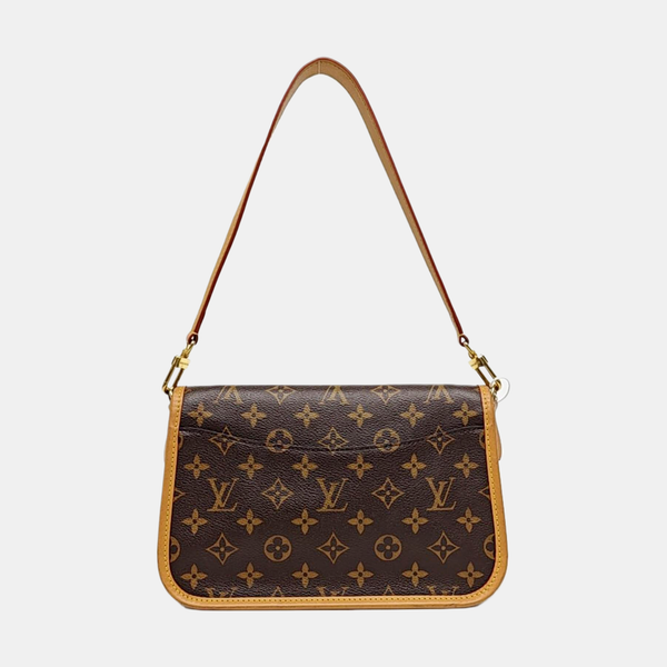 DIANE Monogram Coated Canvas Brown
