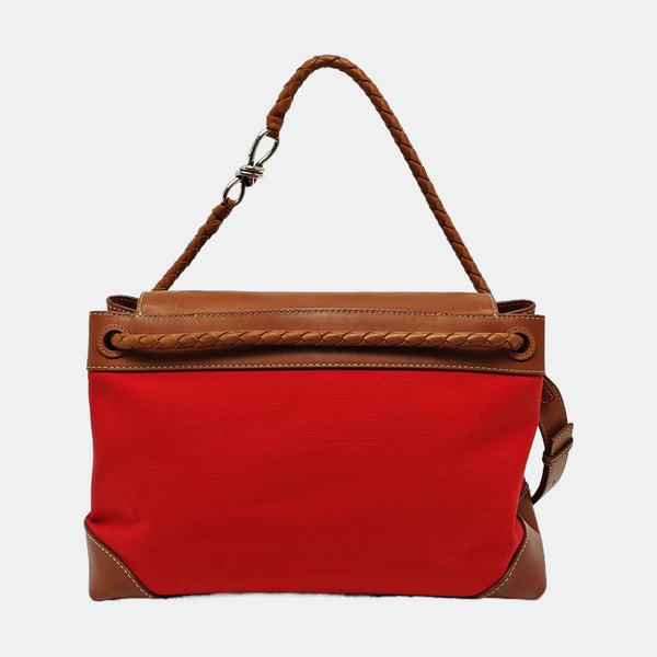Canvas Shoulder Bag Red