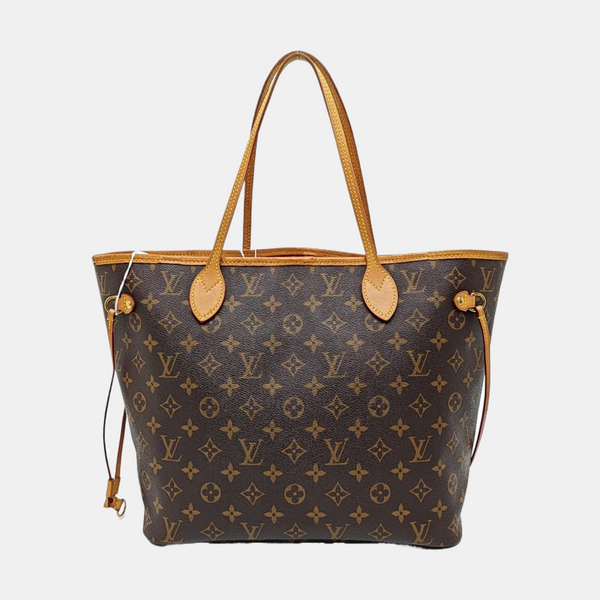 NEVERFULL MM Monogram Coated Canvas Brown