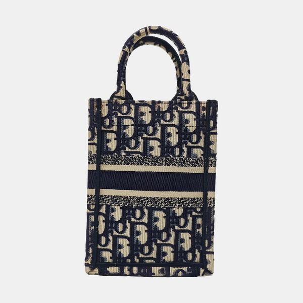 Book Tote Oblique Fabric Beige