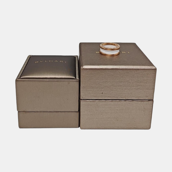 B.ZERO1 18k Rose Gold Ring EU 51