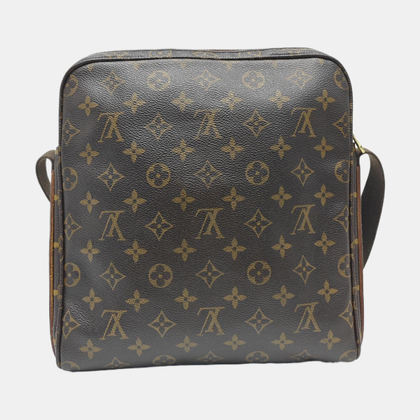 TROTTEUR Monogram Coated Canvas Brown