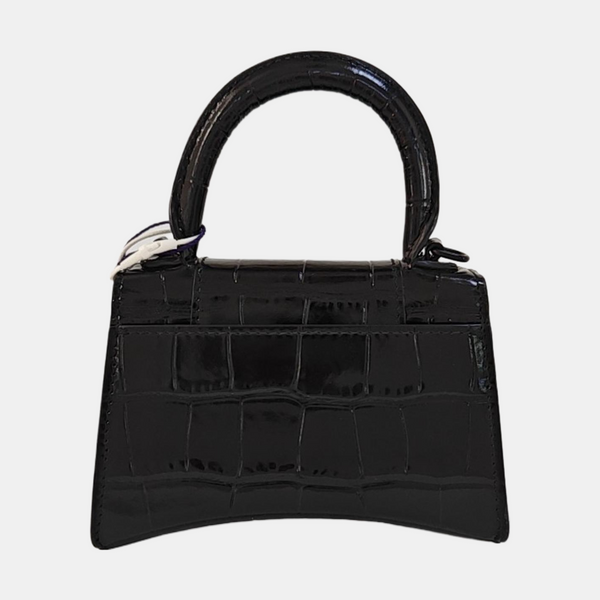 Hourglass Mini Calfskin Black