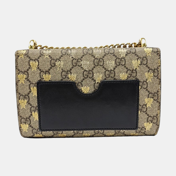 Padlock Small Monogram Coated Canvas Beige
