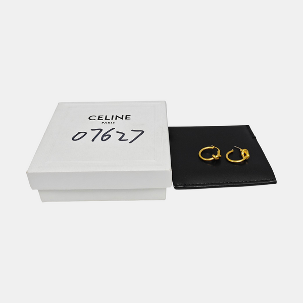 KNOT Brass Gold Earrings